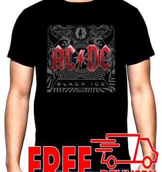 AC DC, Black ice, 2, men's t-shirt, 100% cotton, S to 5XL